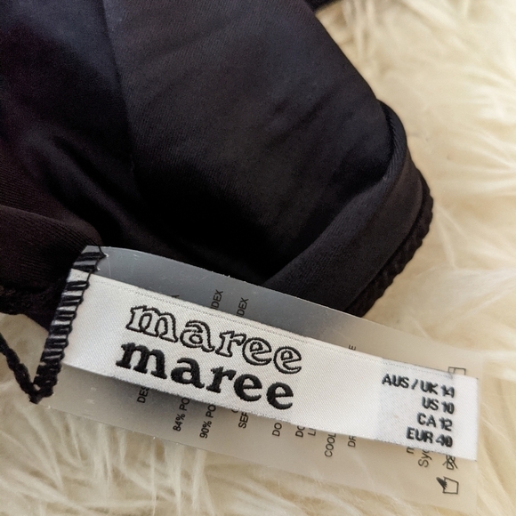 maree MAREE Australia one piece black swimsuit new - Picture 5 of 6